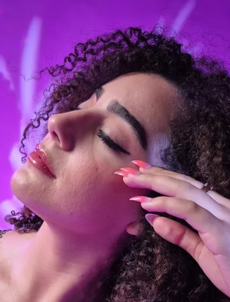 Professional editorial makeup look